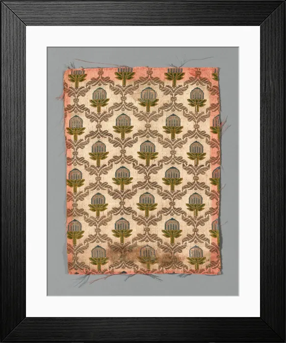 Framed Print : Fragment, India, 19th century. Creator: Unknown Framed Print : Fragment, India, 19th century. Creator: Unknown