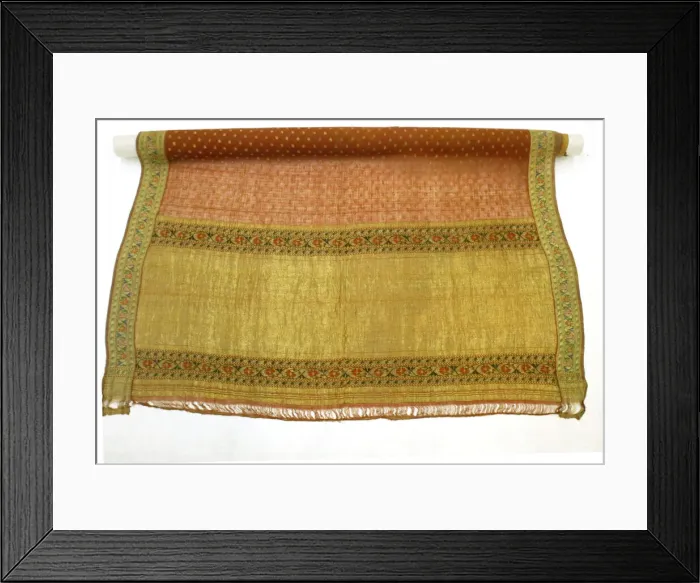 Framed Print : Sari, India, Late 19th century. IMAGE QUALITY? Creator: Unknown Framed Print : Sari, India, Late 19th century. IMAGE QUALITY? Creator: Unknown