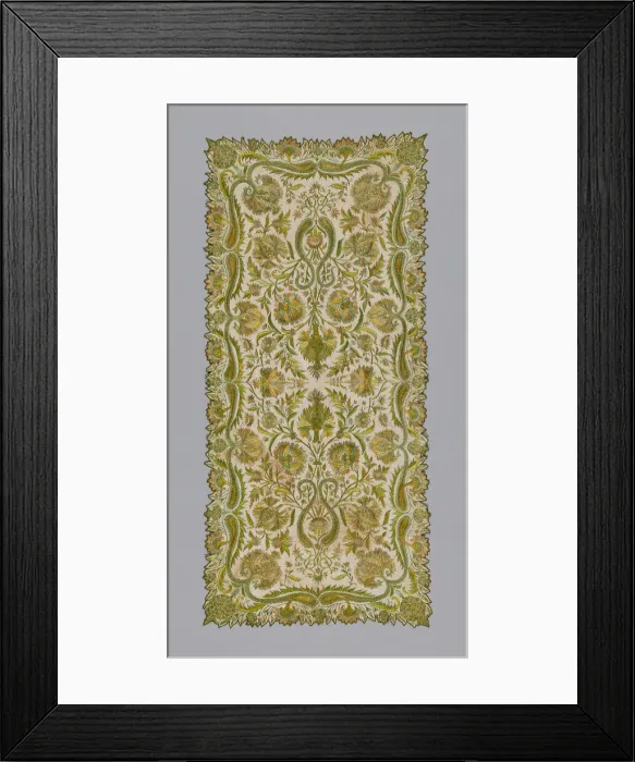 Framed Print : Scarf, India, Late 19th century. Creator: Unknown Framed Print : Scarf, India, Late 19th century. Creator: Unknown