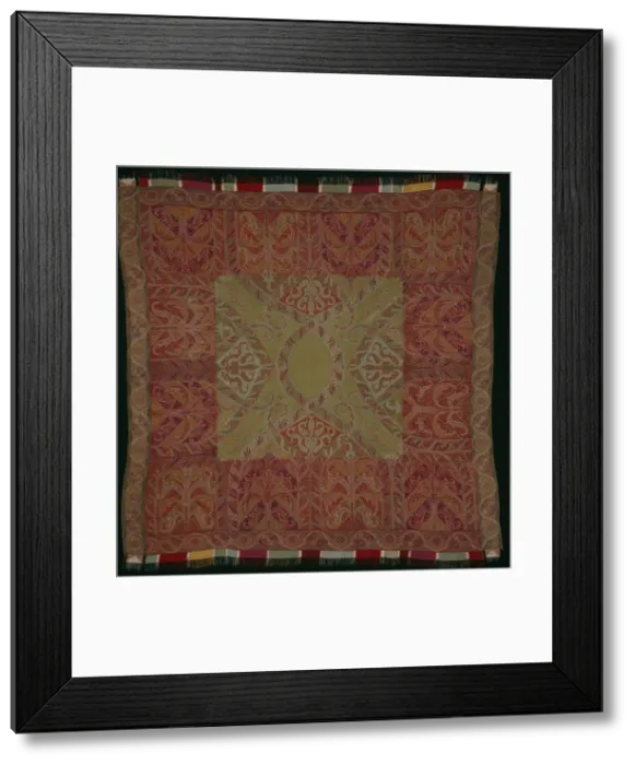 Framed Print : Square Shawl, India, 1840  /  45. Creator: Unknown