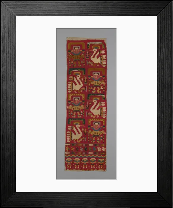Framed Print : Panel, Peru, 1000 / 1476. Creator: Unknown Framed Print : Panel, Peru, 1000 / 1476. Creator: Unknown