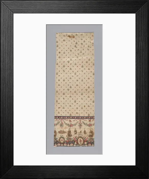 Framed Print : Panel, India, late 18th century. Creator: Unknown Framed Print : Panel, India, late 18th century. Creator: Unknown