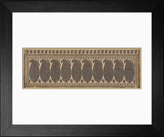 Framed Print : Shawl End, India, c. 1805-10. Creator: Unknown Framed Print : Shawl End, India, c. 1805-10. Creator: Unknown