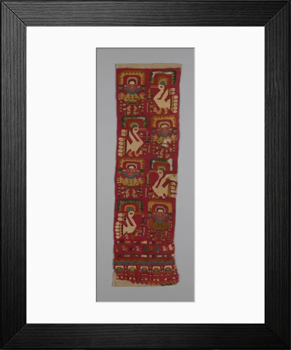 Framed Print : Panel, Peru, 1000 / 1476. Creator: Unknown Framed Print : Panel, Peru, 1000 / 1476. Creator: Unknown