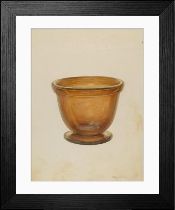 Framed Print : Bowl, 1935  /  1942. Creator: Van Silvay