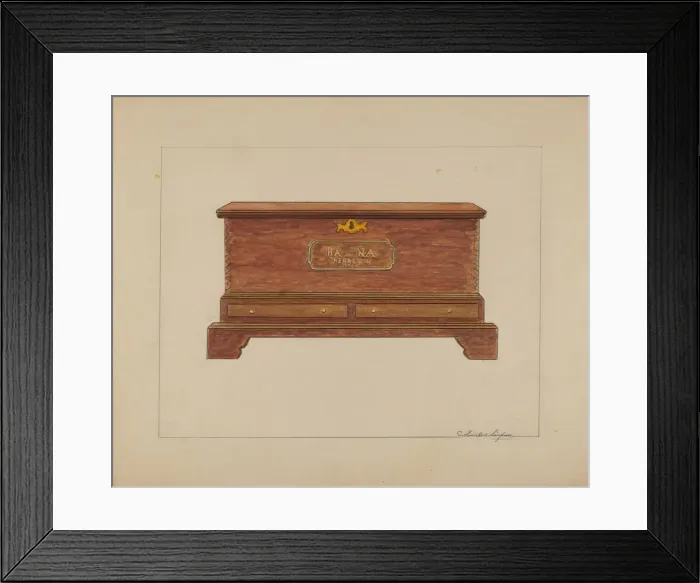 Framed Print : Chest, 1935 / 1942. Creator: Columbus Simpson Framed Print : Chest, 1935 / 1942. Creator: Columbus Simpson