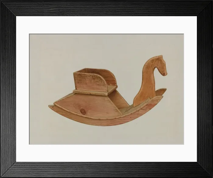 Framed Print : Childs Rocking Chair, 1935 / 1942. Creator: Alfred H. Smith Framed Print : Childs Rocking Chair, 1935 / 1942. Creator: Alfred H. Smith