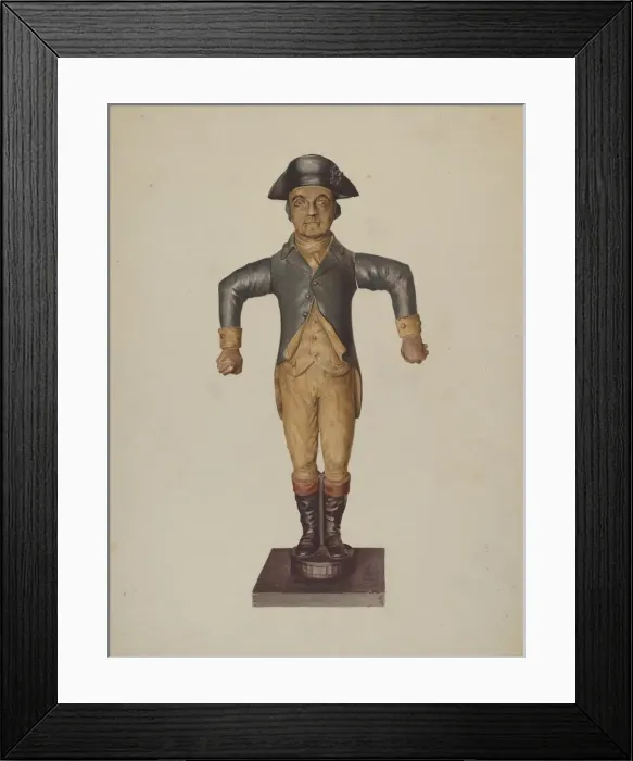Framed Print : Figure of Coachman, c. 1938. Creator: Irving I. Smith Framed Print : Figure of Coachman, c. 1938. Creator: Irving I. Smith