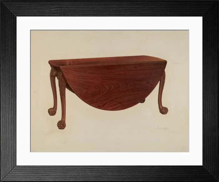 Framed Print : Dining Table, 1941. Creator: Isidore Sovensky Framed Print : Dining Table, 1941. Creator: Isidore Sovensky