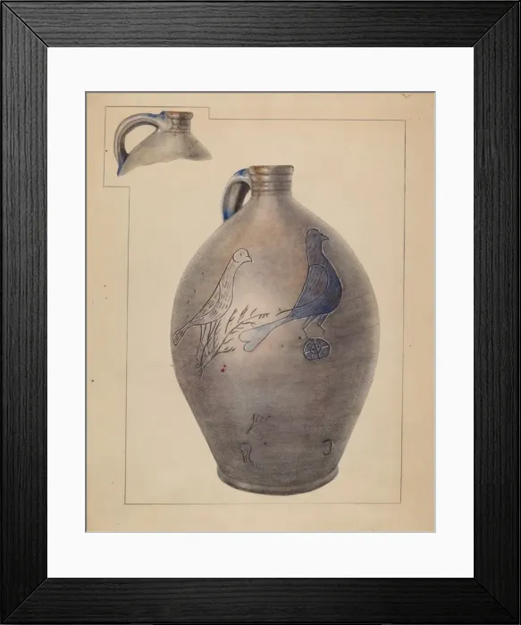 Framed Print : Jug, c. 1937. Creator: Charlotte Sperber Framed Print : Jug, c. 1937. Creator: Charlotte Sperber