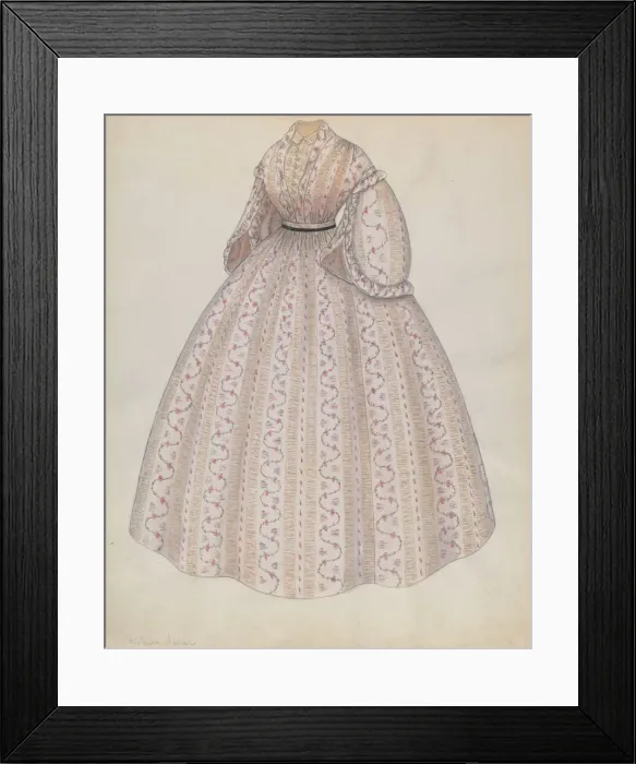 Framed Print : Dress, c. 1937. Creator: Roberta Spicer Framed Print : Dress, c. 1937. Creator: Roberta Spicer