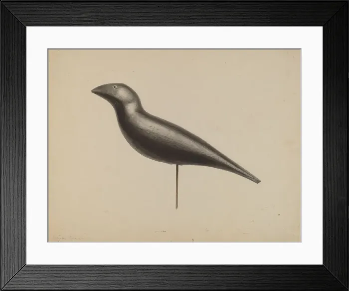 Framed Print : Decoy, c. 1938. Creator: Roberta Spicer Framed Print : Decoy, c. 1938. Creator: Roberta Spicer
