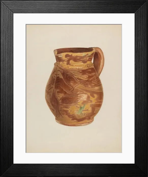 Framed Print : Pitcher, c. 1938. Creator: Alvin Shiren Framed Print : Pitcher, c. 1938. Creator: Alvin Shiren