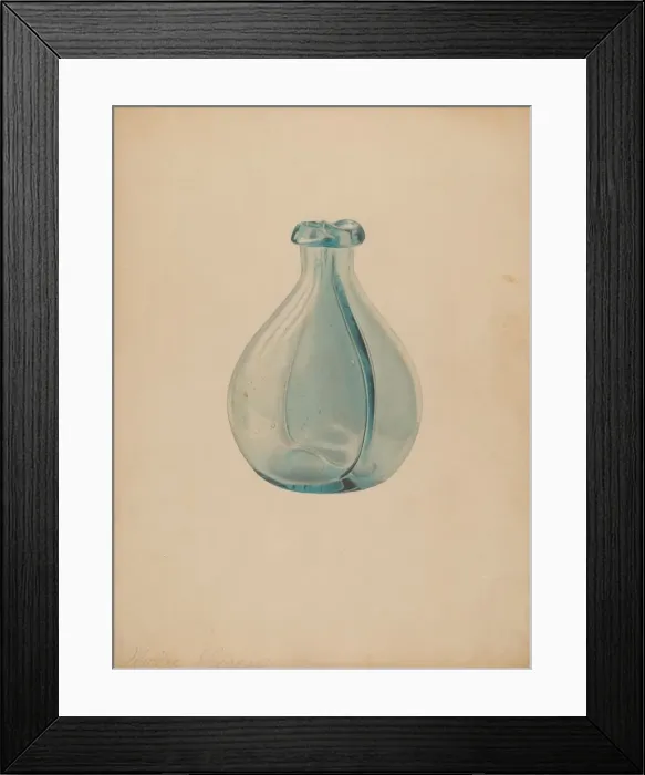 Framed Print : Gemel Bottle, c. 1937. Creator: Alvin Shiren Framed Print : Gemel Bottle, c. 1937. Creator: Alvin Shiren