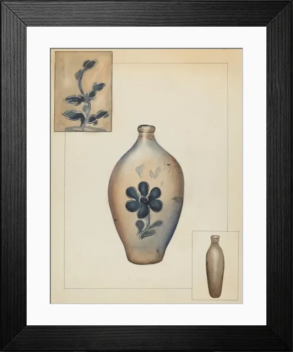 Framed Print : Flask, c. 1937. Creator: Alvin Shiren Framed Print : Flask, c. 1937. Creator: Alvin Shiren