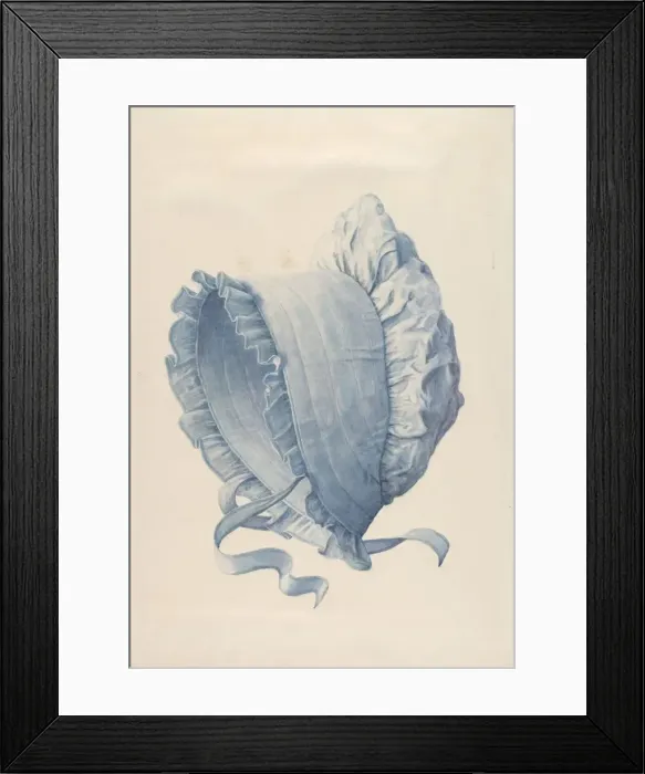Framed Print : Sun Bonnet, c. 1938. Creator: Wilford H. Shurtliff Framed Print : Sun Bonnet, c. 1938. Creator: Wilford H. Shurtliff