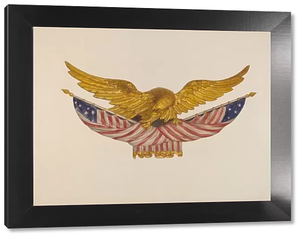 Eagle Sternpiece, c. 1940. Creator: Alfred H. Smith