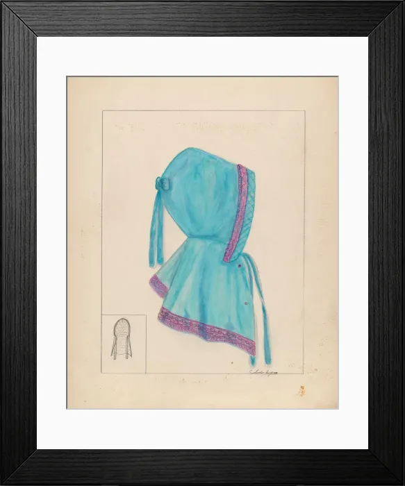 Framed Print : Opera Hood, c. 1937. Creator: Columbus Simpson Framed Print : Opera Hood, c. 1937. Creator: Columbus Simpson