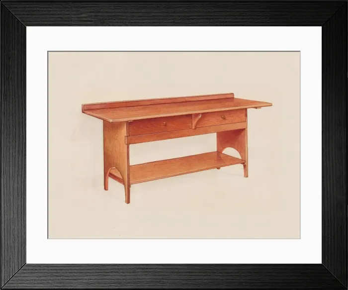 Framed Print : Bake Room Table, c. 1936. Creator: Alfred H. Smith Framed Print : Bake Room Table, c. 1936. Creator: Alfred H. Smith