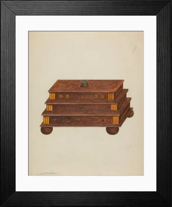 Framed Print : Box, 1935 / 1942. Creator: Columbus Simpson Framed Print : Box, 1935 / 1942. Creator: Columbus Simpson