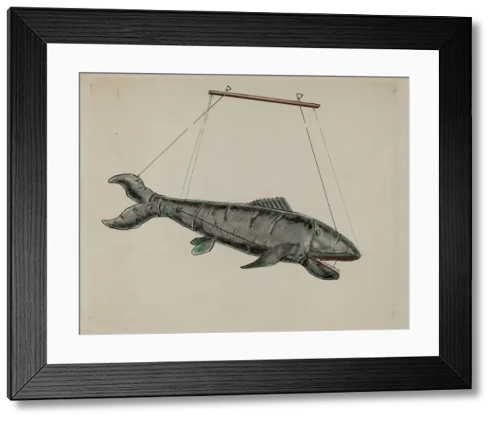 Framed Print : Shark Puppet, c. 1936. Creator: Sebastian Simonet Framed Print : Shark Puppet, c. 1936. Creator: Sebastian Simonet