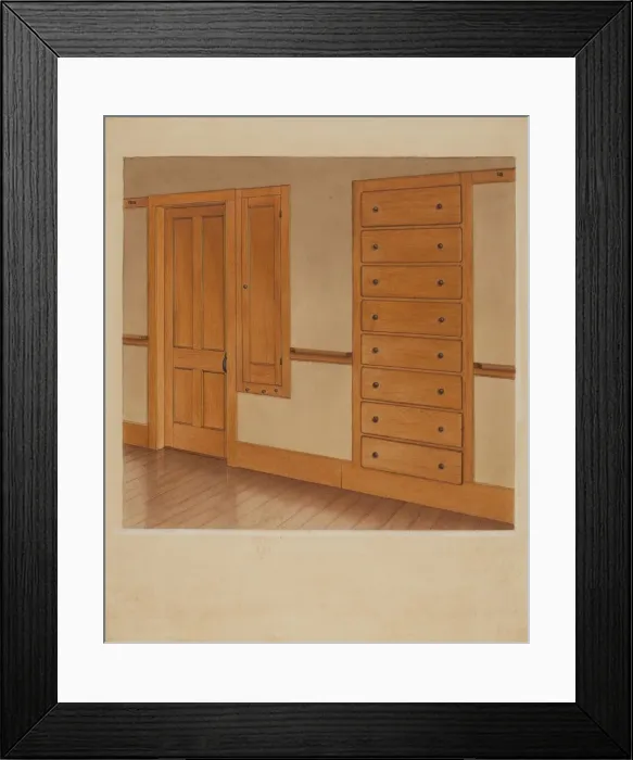 Framed Print : Cupboard, 1937. Creator: Alfred H. Smith Framed Print : Cupboard, 1937. Creator: Alfred H. Smith