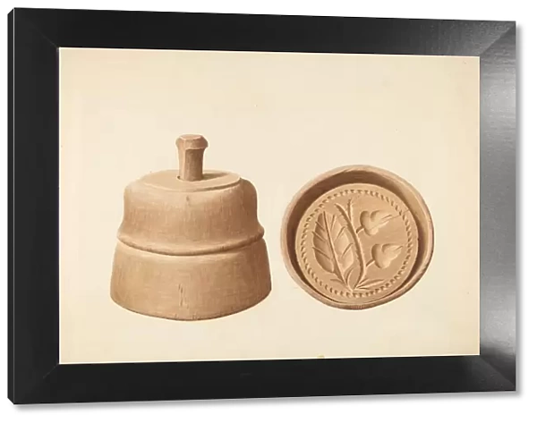 Butter Mold, c. 1938. Creator: Wilford H. Shurtliff