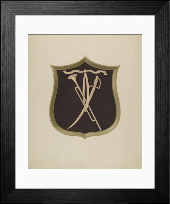 Framed Print : Cartouche from Salem Gate, c. 1939. Creator: Alfred H. Smith Framed Print : Cartouche from Salem Gate, c. 1939. Creator: Alfred H. Smith