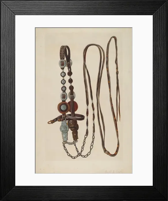 Framed Print : Bridle, c. 1938. Creator: Cecil Smith Framed Print : Bridle, c. 1938. Creator: Cecil Smith