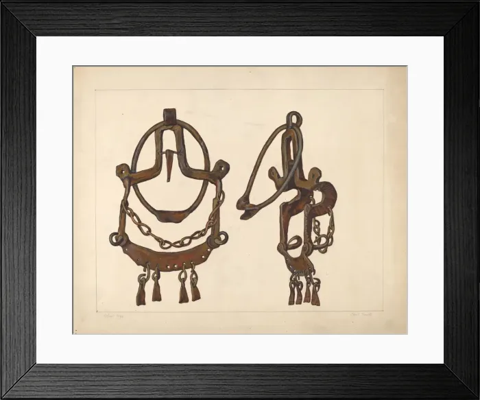 Framed Print : Bridle Bit, 1935 / 1942. Creator: Cecil Smith Framed Print : Bridle Bit, 1935 / 1942. Creator: Cecil Smith