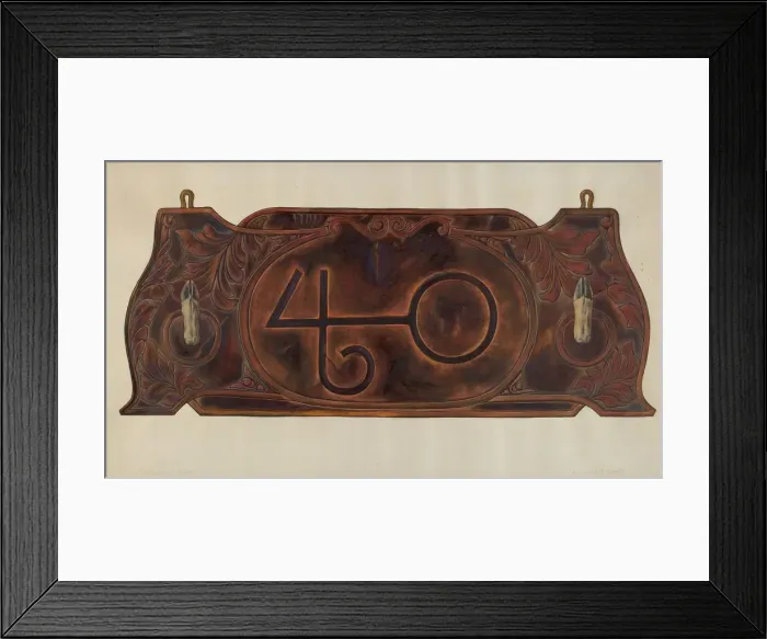 Framed Print : Gun Rack, c. 1938. Creator: Cecil Smith Framed Print : Gun Rack, c. 1938. Creator: Cecil Smith
