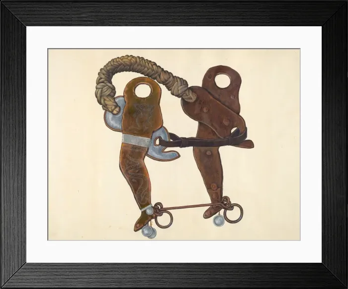 Framed Print : Cowboys Hackamore Bit, 1935 / 1942. Creator: Cecil Smith Framed Print : Cowboys Hackamore Bit, 1935 / 1942. Creator: Cecil Smith