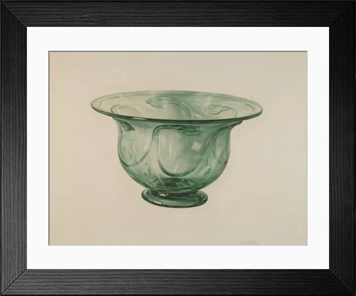Framed Print : Bowl, c. 1938. Creator: Van Silvay Framed Print : Bowl, c. 1938. Creator: Van Silvay