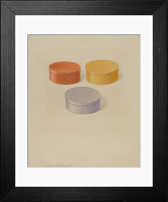 Framed Print : Oval Boxes, c. 1936. Creator: Alfred H. Smith Framed Print : Oval Boxes, c. 1936. Creator: Alfred H. Smith