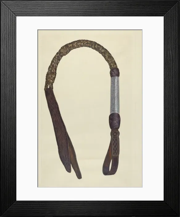 Framed Print : Rawhide Quirt, 1935 / 1942. Creator: Cecil Smith Framed Print : Rawhide Quirt, 1935 / 1942. Creator: Cecil Smith