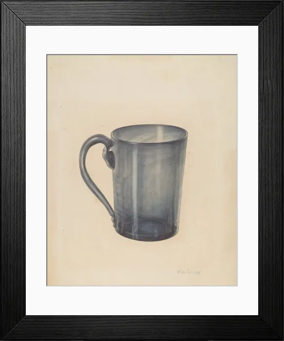 Framed Print : Mug, c. 1940. Creator: Van Silvay Framed Print : Mug, c. 1940. Creator: Van Silvay