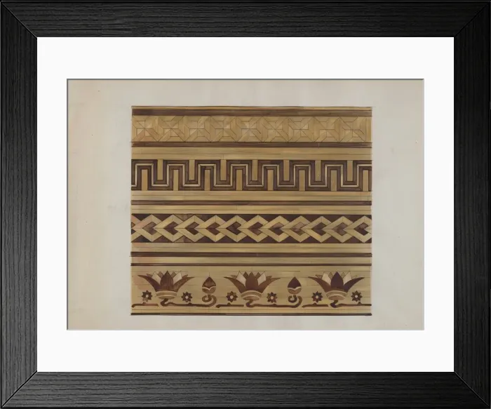 Framed Print : Parquetry Floor, c. 1936. Creator: Sebastian Simonet Framed Print : Parquetry Floor, c. 1936. Creator: Sebastian Simonet