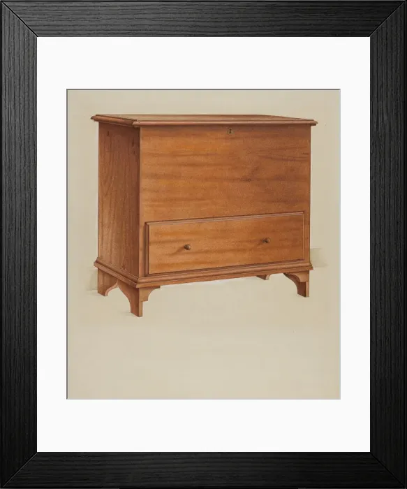 Framed Print : Chest with Drawer, c. 1937. Creator: Alfred H. Smith Framed Print : Chest with Drawer, c. 1937. Creator: Alfred H. Smith