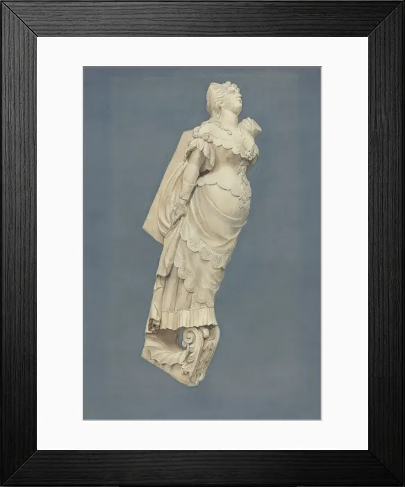 Framed Print : Figurehead, c. 1938. Creator: Irving I. Smith Framed Print : Figurehead, c. 1938. Creator: Irving I. Smith