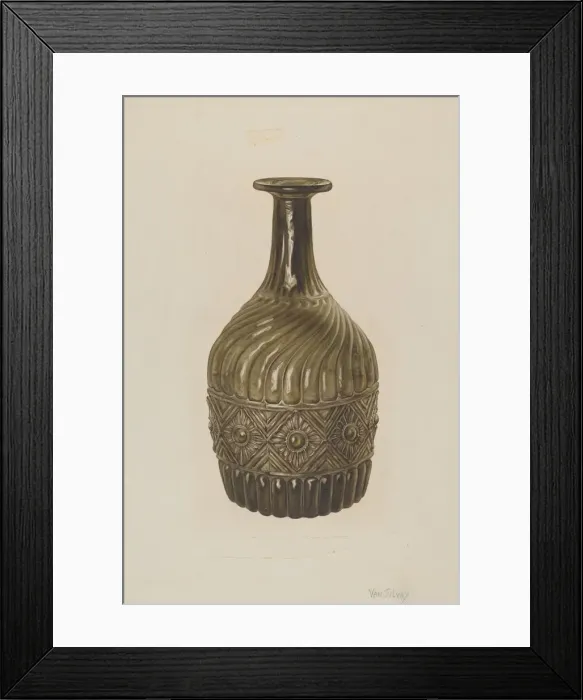 Framed Print : Bottle, 1935 / 1942. Creator: Van Silvay Framed Print : Bottle, 1935 / 1942. Creator: Van Silvay