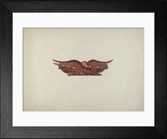 Framed Print : Eagle Stern Piece, c. 1938. Creator: Irving I. Smith Framed Print : Eagle Stern Piece, c. 1938. Creator: Irving I. Smith