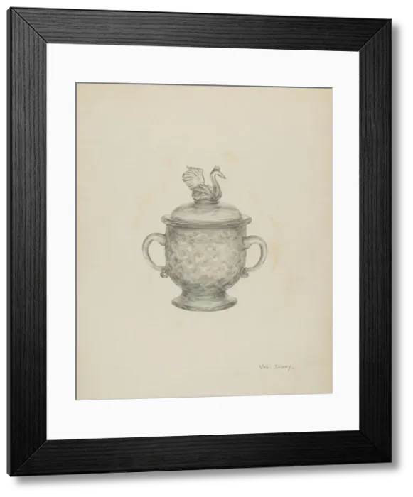 Framed Print : Sugar Bowl, c. 1941. Creator: Van Silvay Framed Print : Sugar Bowl, c. 1941. Creator: Van Silvay