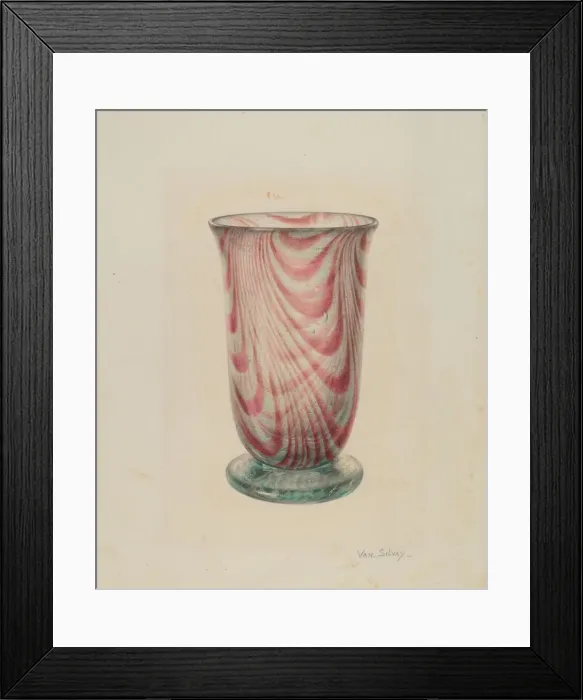 Framed Print : Vase, c. 1941. Creator: Van Silvay Framed Print : Vase, c. 1941. Creator: Van Silvay