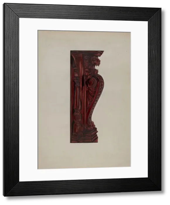 Framed Print : Mantel Detail, c. 1936. Creator: Sebastian Simonet Framed Print : Mantel Detail, c. 1936. Creator: Sebastian Simonet