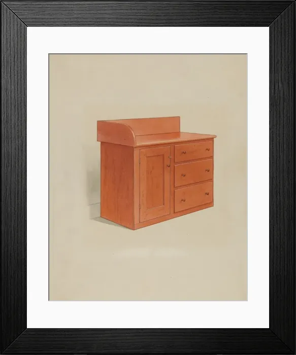 Framed Print : Wash Chest, 1935 / 1942. Creator: Alfred H. Smith Framed Print : Wash Chest, 1935 / 1942. Creator: Alfred H. Smith