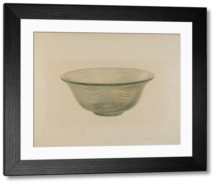 Framed Print : Bowl, c. 1941. Creator: Van Silvay Framed Print : Bowl, c. 1941. Creator: Van Silvay