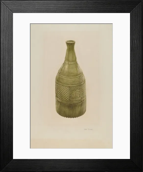 Framed Print : Decanter, 1939. Creator: Van Silvay Framed Print : Decanter, 1939. Creator: Van Silvay
