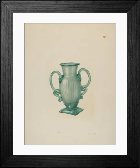 Framed Print : Vase, c. 1940. Creator: Van Silvay Framed Print : Vase, c. 1940. Creator: Van Silvay