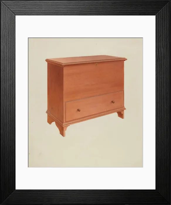Framed Print : Shaker Chest with Drawer, 1935 / 1942. Creator: Alfred H. Smith Framed Print : Shaker Chest with Drawer, 1935 / 1942. Creator: Alfred H. Smith