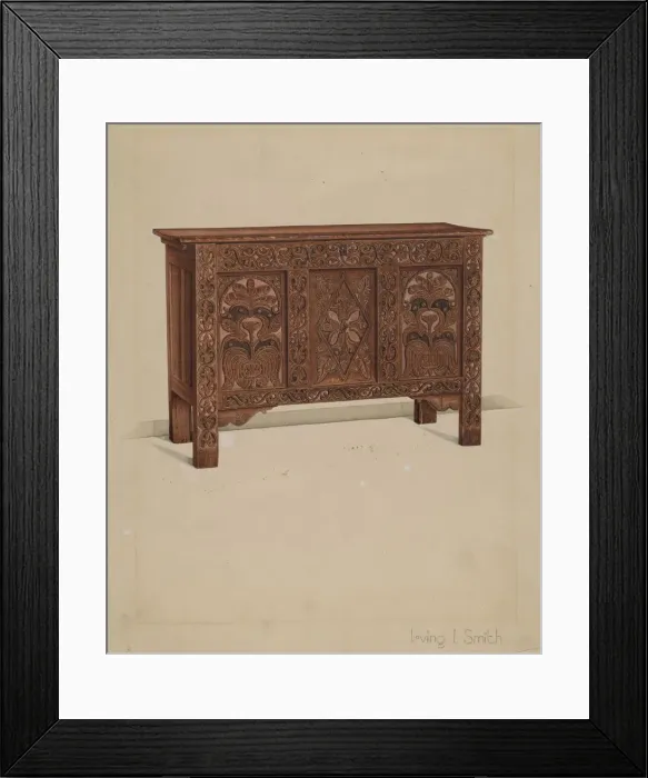Framed Print : Chest, c. 1936. Creator: Irving I. Smith Framed Print : Chest, c. 1936. Creator: Irving I. Smith